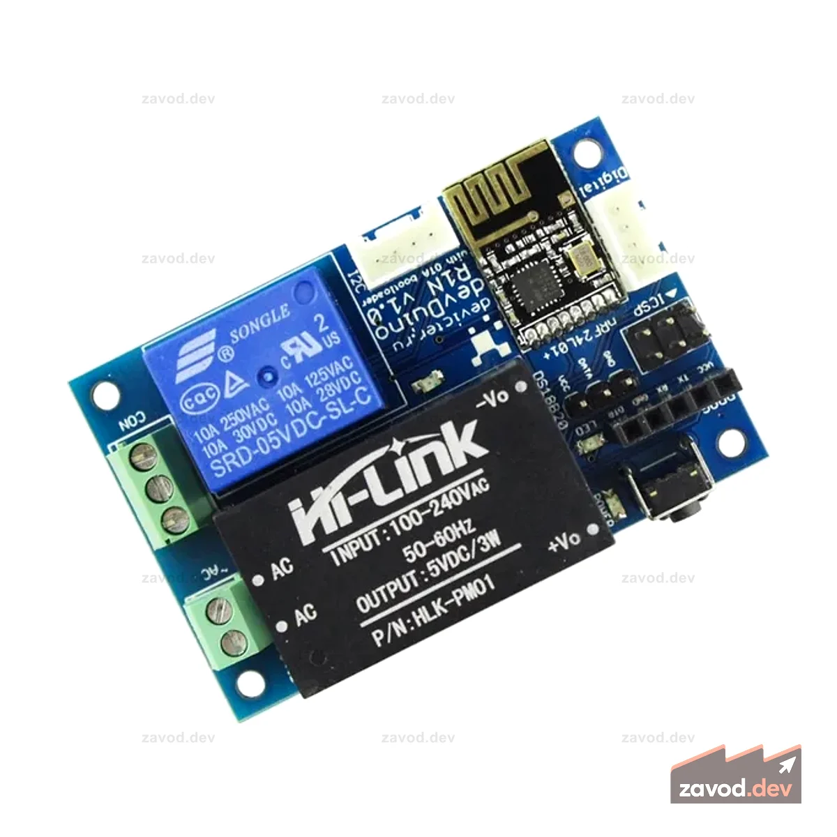 Devicter Relay 1 Node V1.0 (ATmega 328) – с поддержкой обновления OTA