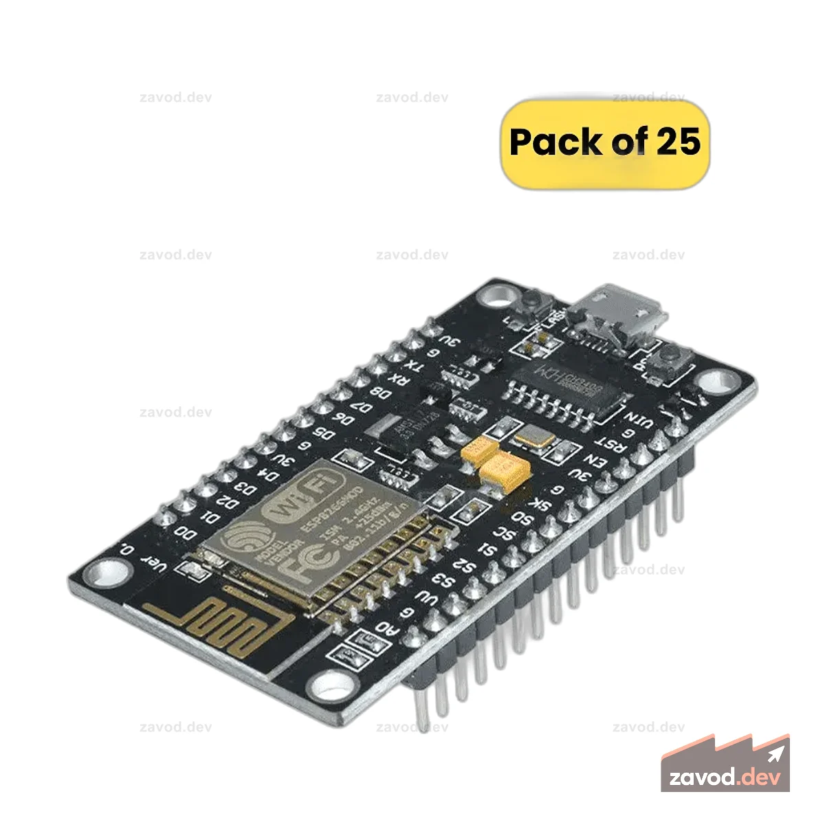 Узел MCU ESP8266 V3 (чип LOLIN CH340) (25 шт. в упаковке)