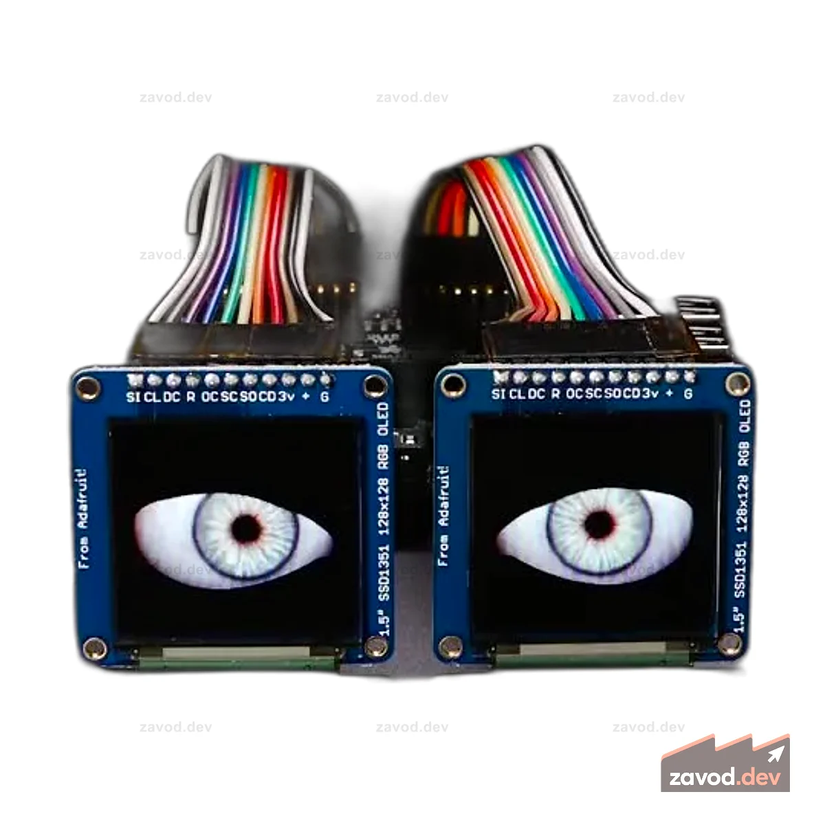 Крышка с анимированными глазами Adafruit для мини-комплекта Raspberry Pi
