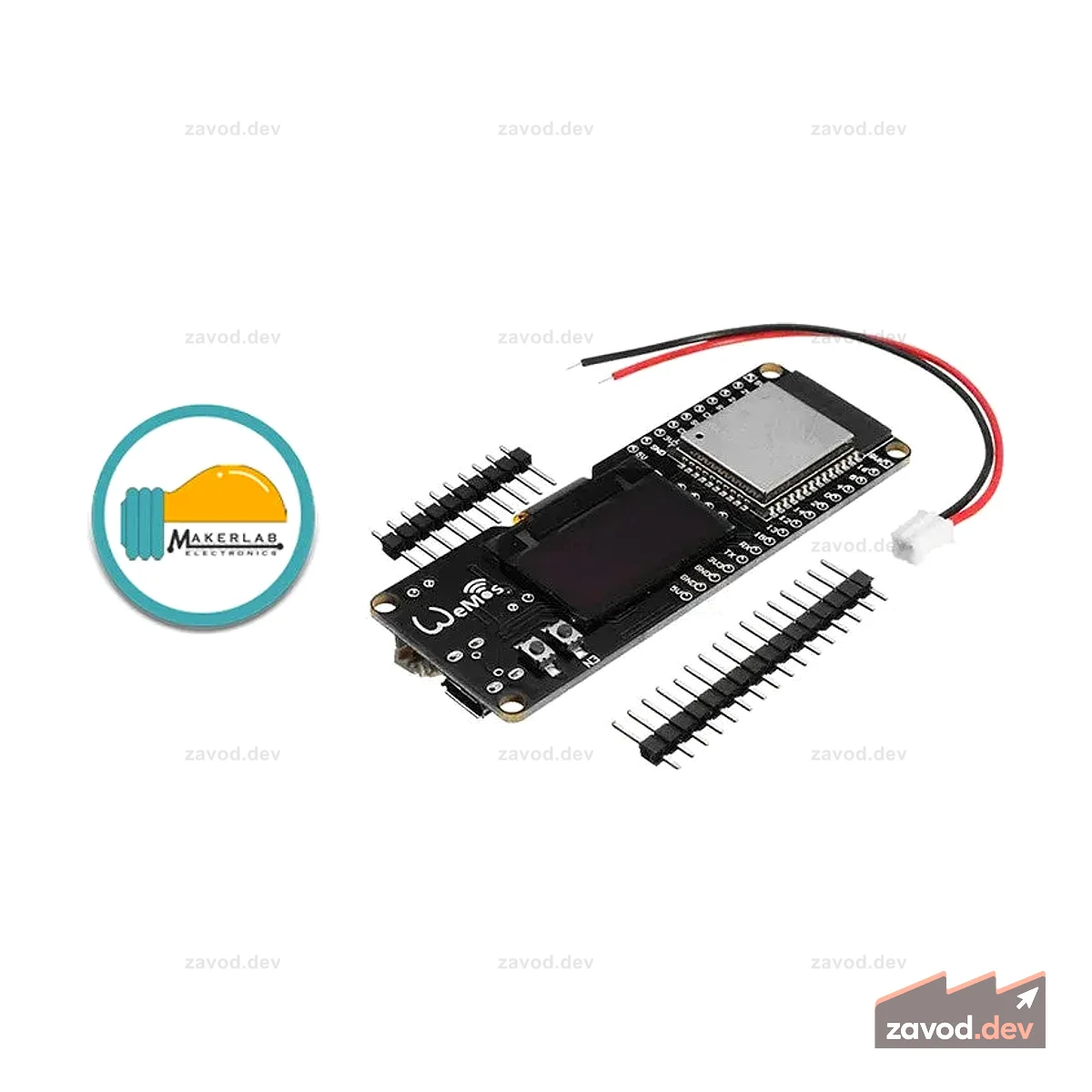Wemos ESP-WROOM-32 Rev1/ESP32 Модуль OLED-дисплея