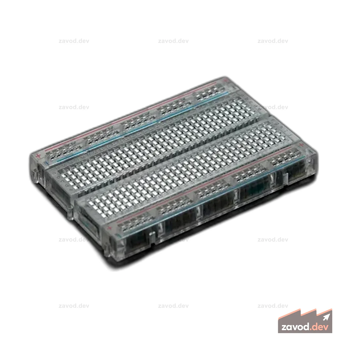 400 TIE POINT INTERLOCKING SOLDERLESS BREADBOARD - Crystal