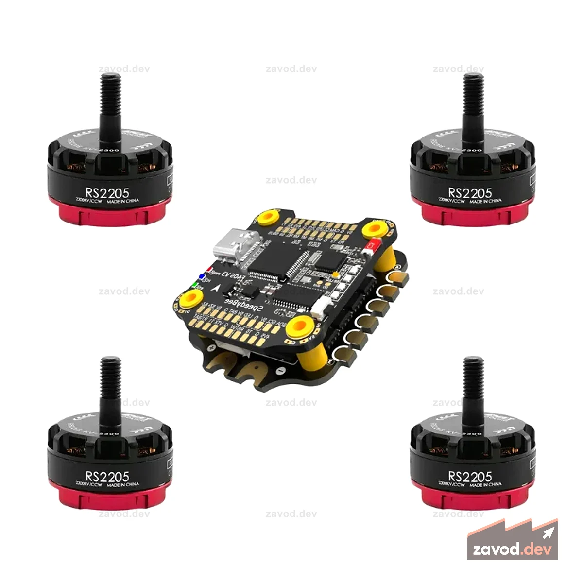 SPEEDYBEE F405 V3 стек контроллер полета + BLS 50A ESC + RS2205 2300KV бесщеточный двигатель постоянного тока для гоночного дрона