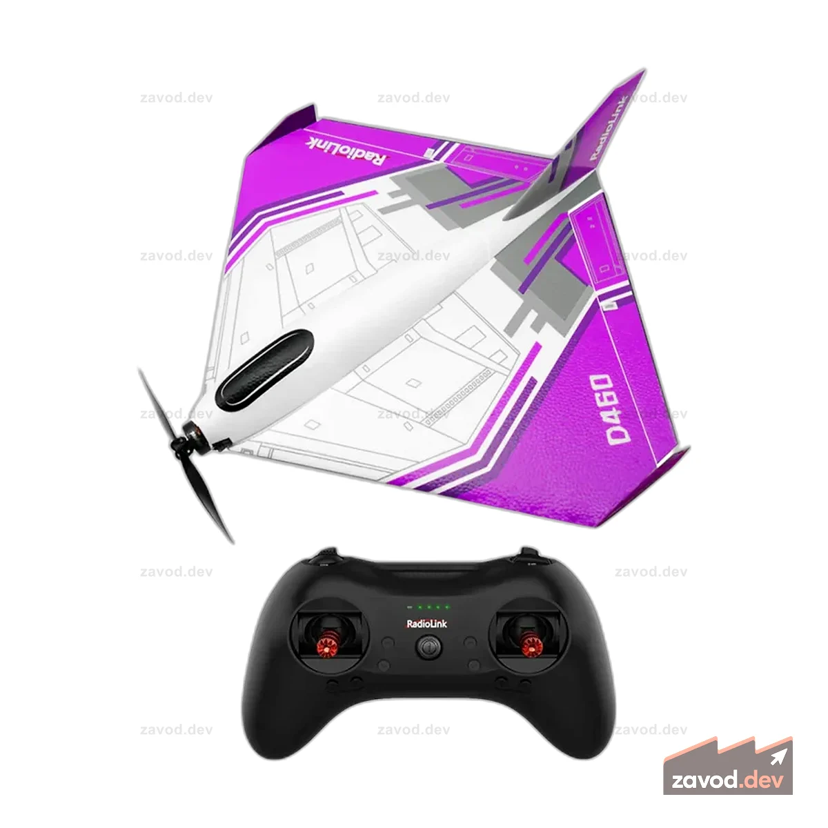 Radiolink D460 RC Самолет RTF — гироскоп Byme-DB, бесщеточный, передатчик T8S