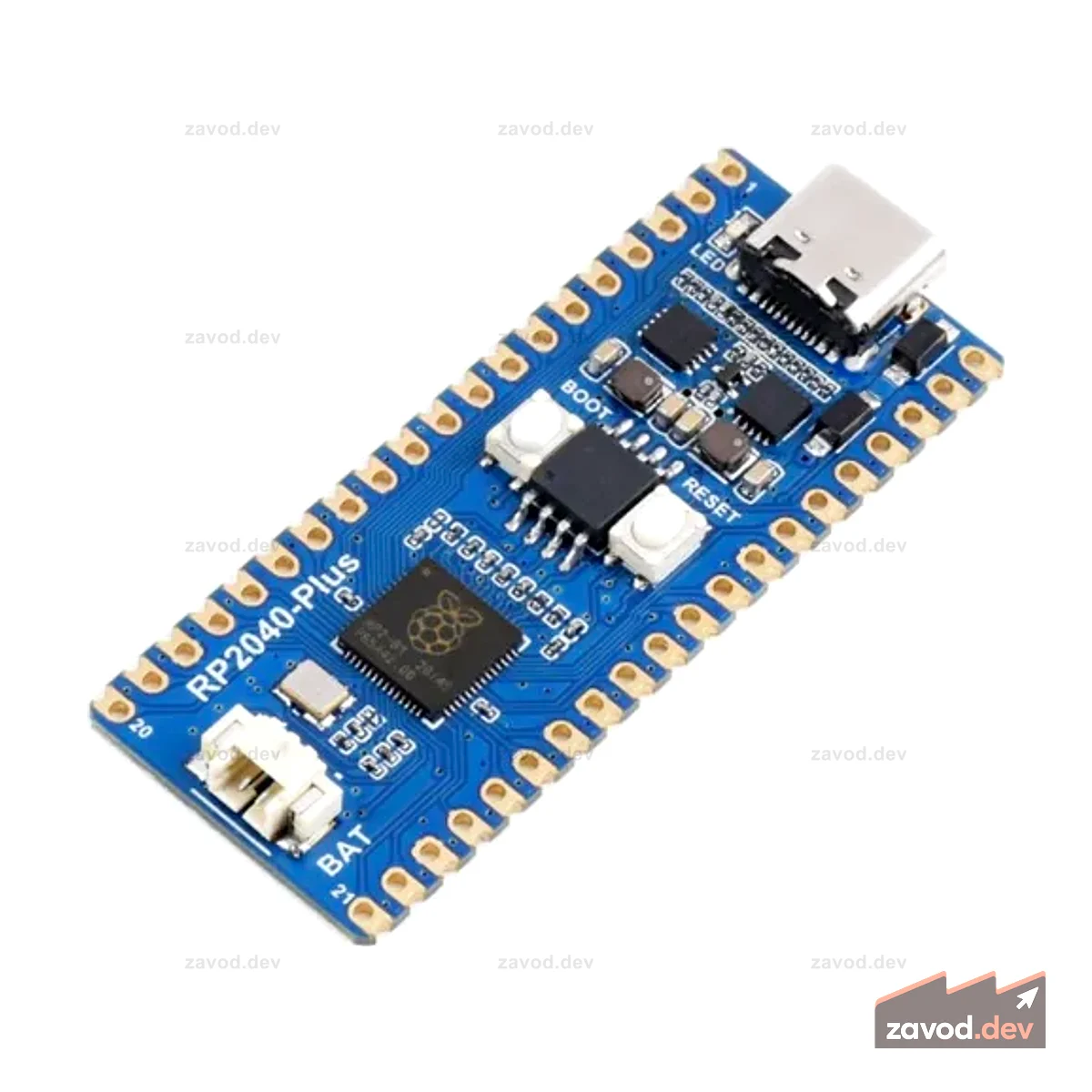 RP2040-Plus, Pico-подобная плата MCU на базе Raspberry Pi MCU RP2040, Plus ver.