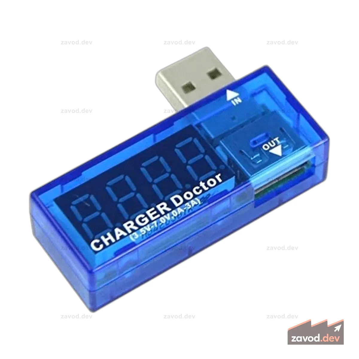 USB зарядное устройство Doctor для вольтметра и амперметра