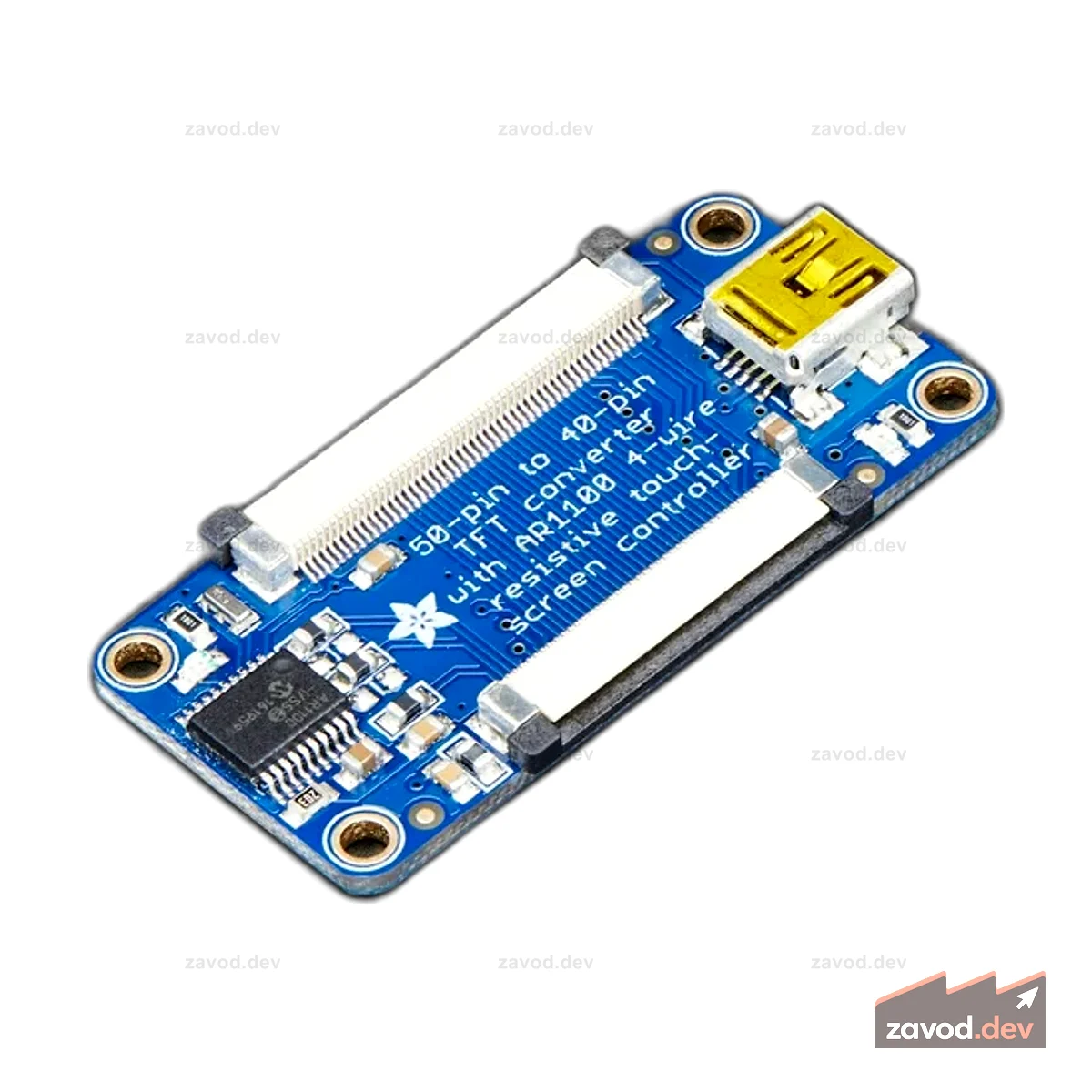 Adafruit TFT 50-40 контактов + адаптер для сенсорного экрана AR1100