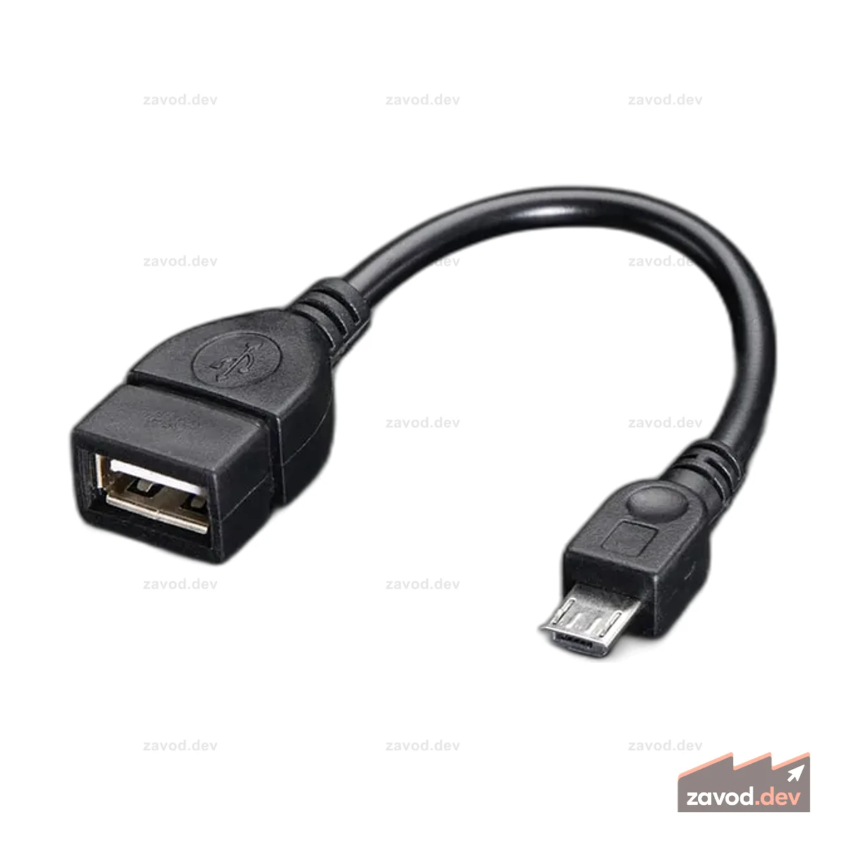 Хост-кабель USB OTG — MicroB OTG «папа-мама»