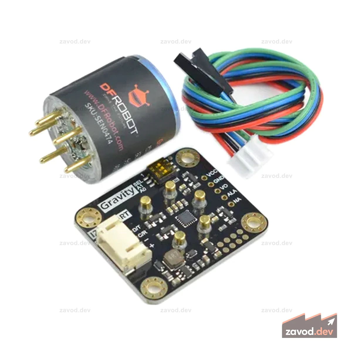 Гравитация: Датчик HCL (калиброванный, I2C и UART, 0–10 ppm)