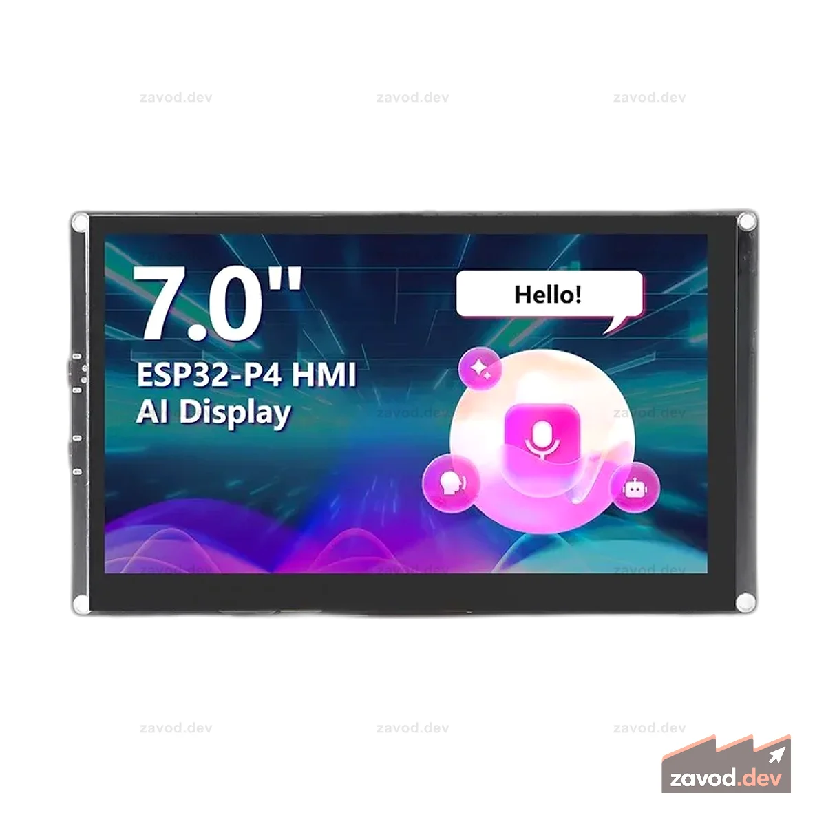 CrowPanel Advance 7 дюймов | ESP32-P4 HMI AI-дисплей 1024x600 IPS сенсорный экран с Wi-Fi 6, совместимый с Arduino/LVGL