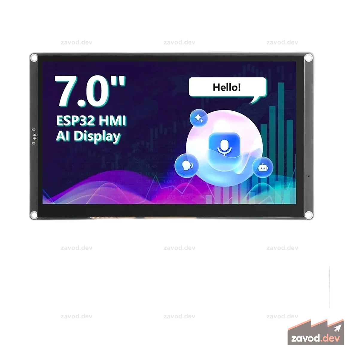 CrowPanel Advance 7-дюймовый ЧМИ | ESP32-S3 Сенсорный IPS-экран на базе искусственного интеллекта (800x480) с поддержкой LVGL