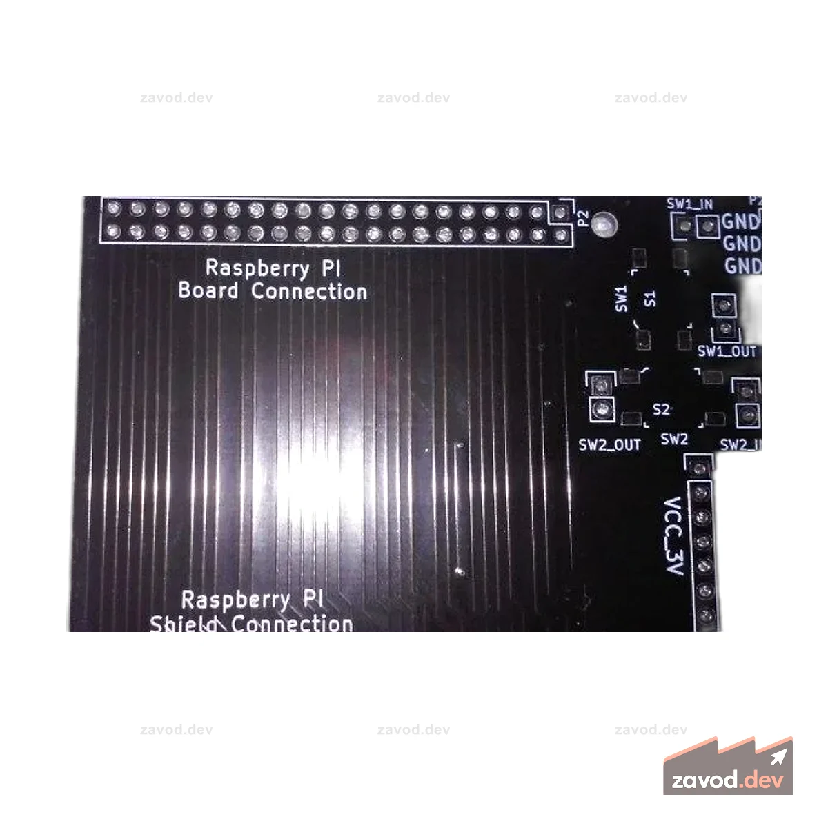 Прототип платы Raspberry PI для щитов