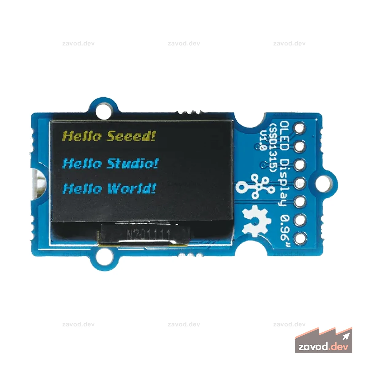 Grove - Желто-синий OLED-дисплей 0,96 (SSD1315) - SPI/IIC -3,3 В/5 В