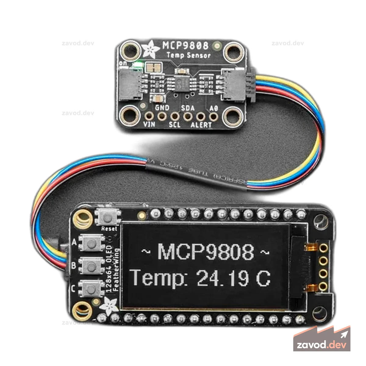 Adafruit MCP9808 Высокоточный датчик температуры I2C - STEMMA QT / Qwiic