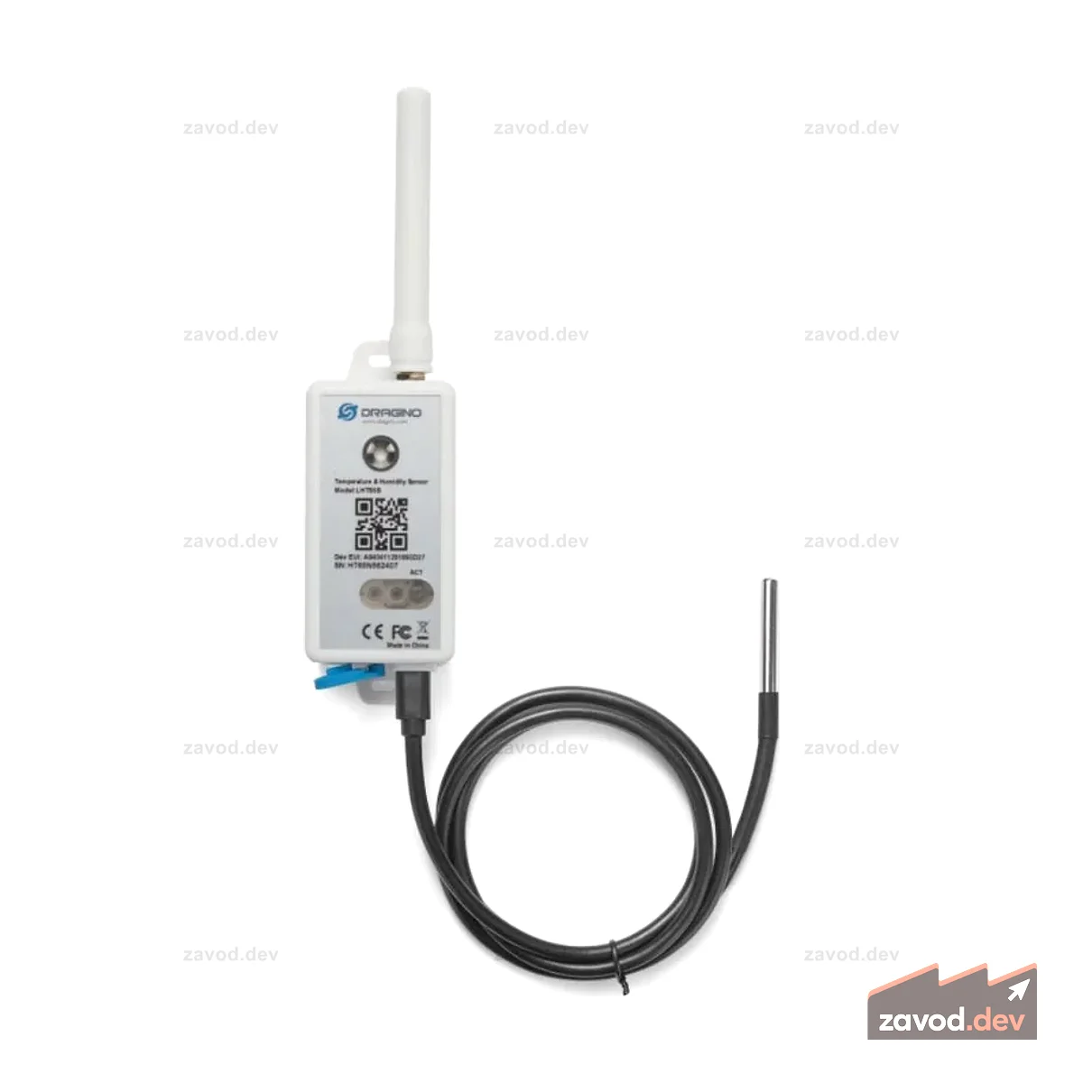 Dragino LHT65S-EU868-NE117 LoRaWAN Датчик температуры и люфтфойхтигкейтс с внешней антенной и TI TMP117A Präzisions-Temperaturfühler