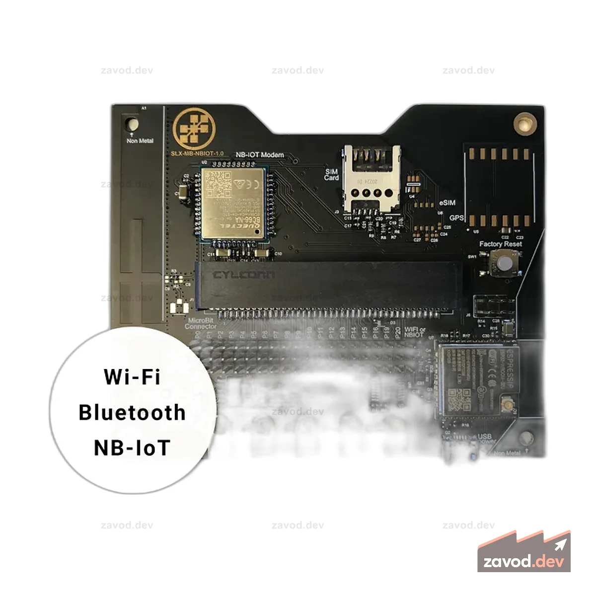 Wappsto:bit NB IoT Shield для Micro:bit (BLE, WiFi, NB-IoT)