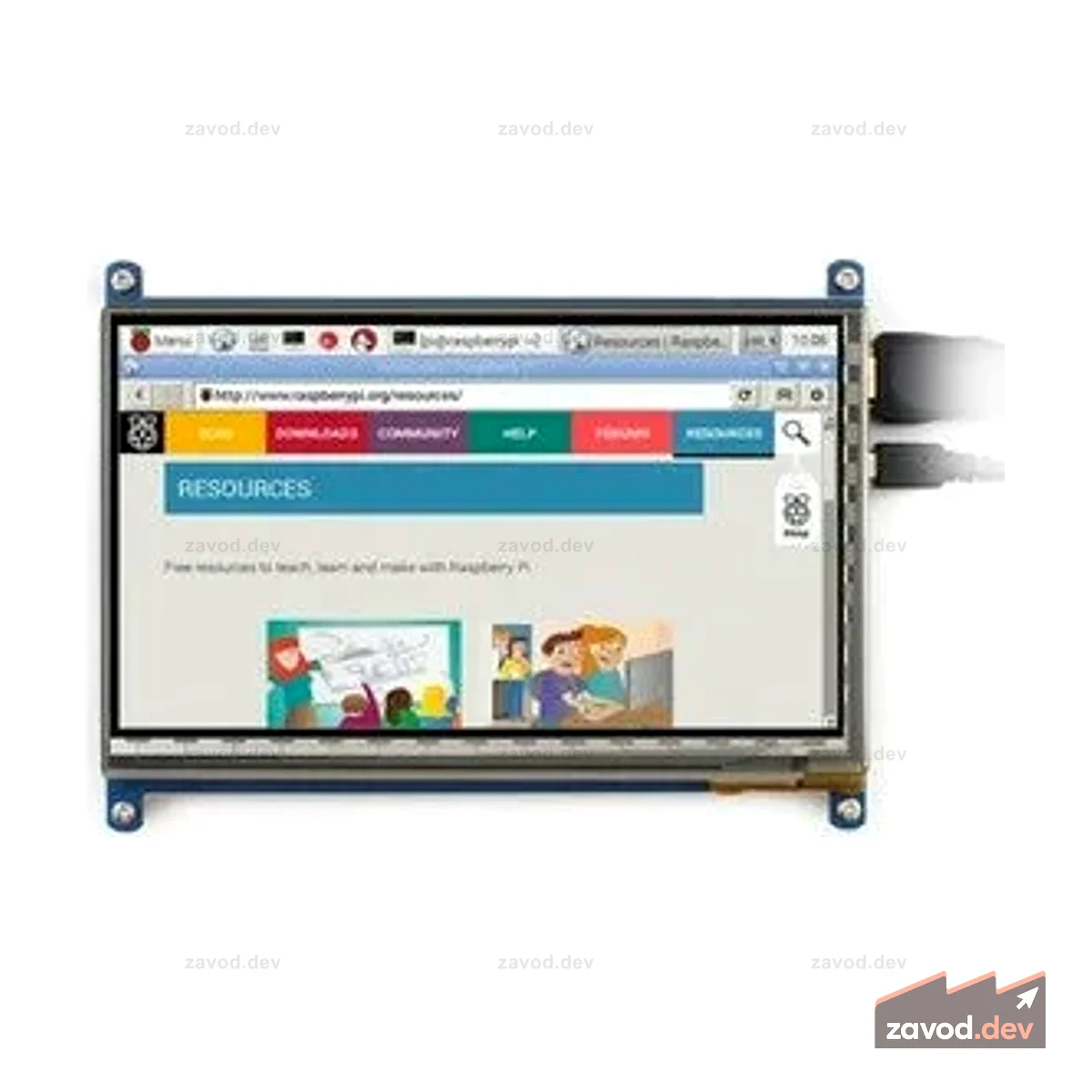 Waveshare 7-дюймовый ЖК-дисплей HDMI (B) | Код: 10829
