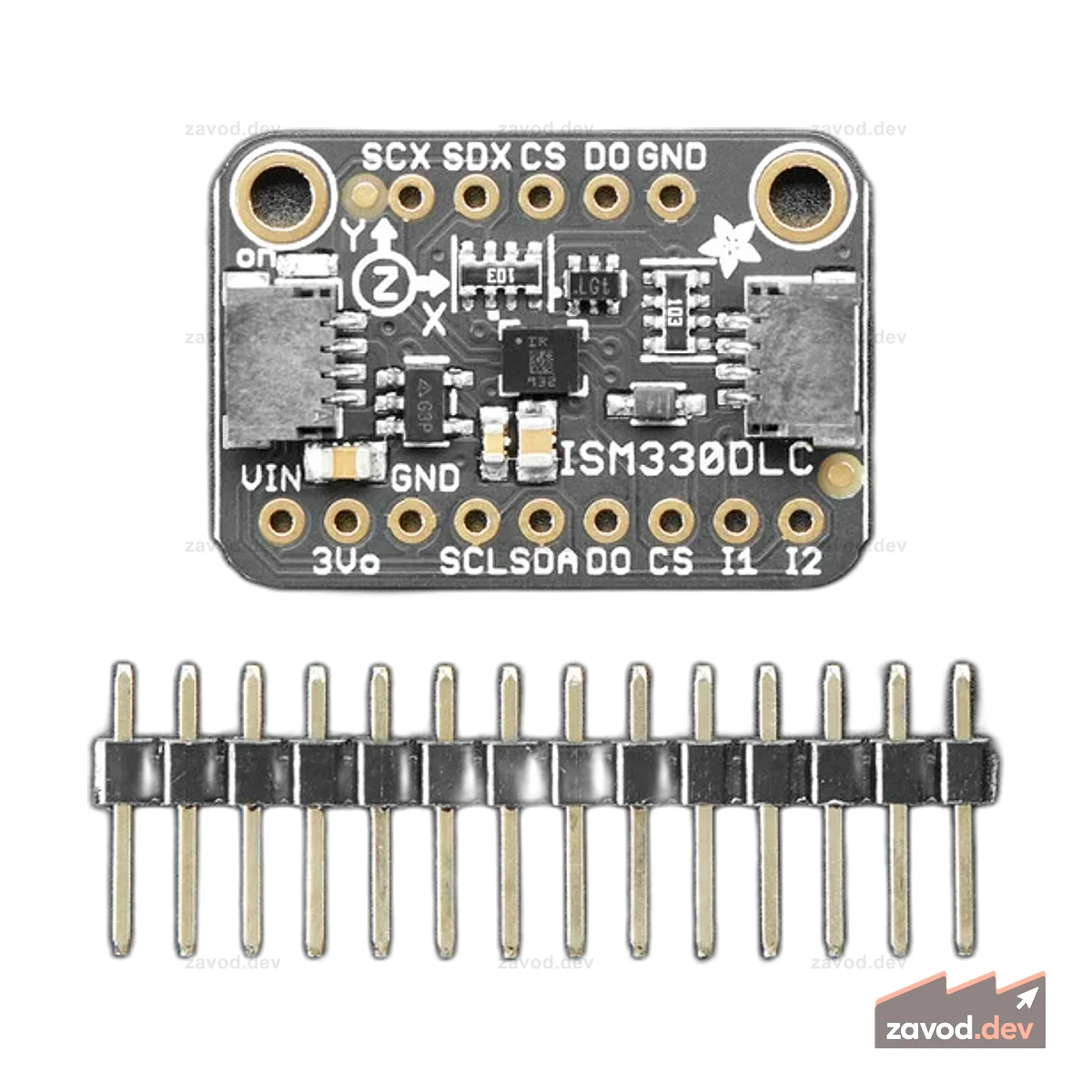 Adafruit ISM330DHCX — 6 DoF IMU — Акселерометр и гироскоп STEMMA QT / Qwiic
