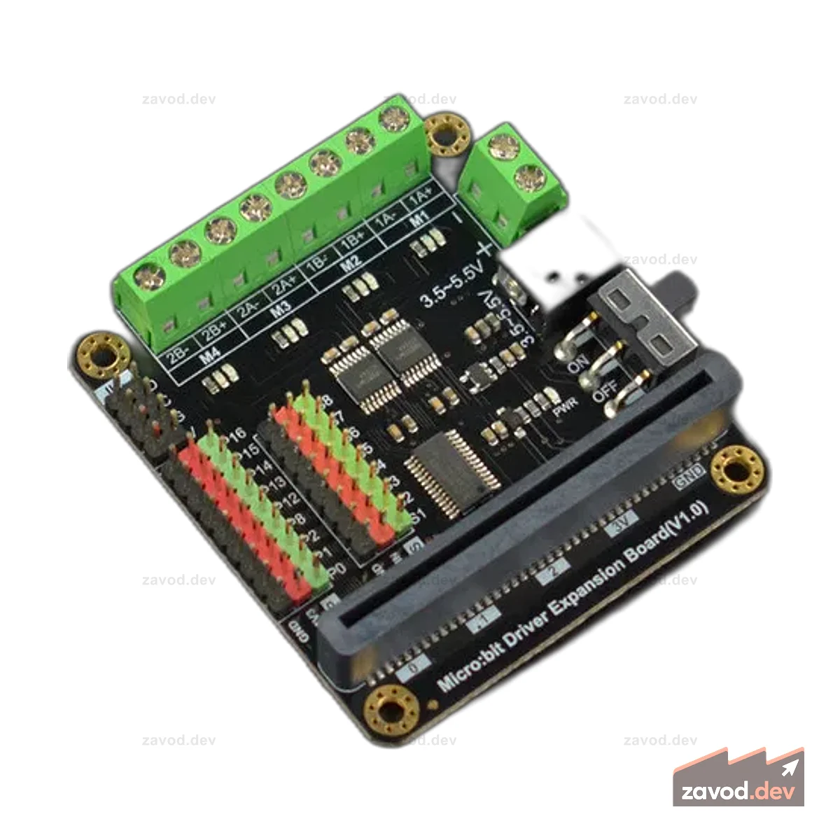 micro:Driver - Плата расширения драйверов для micro:bit/UNHIKER