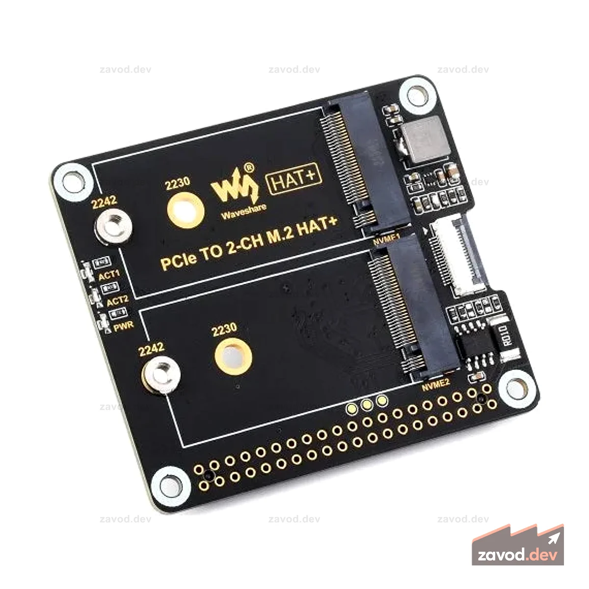 Raspberry Pi 5 2ch M.2 SSD HAT+