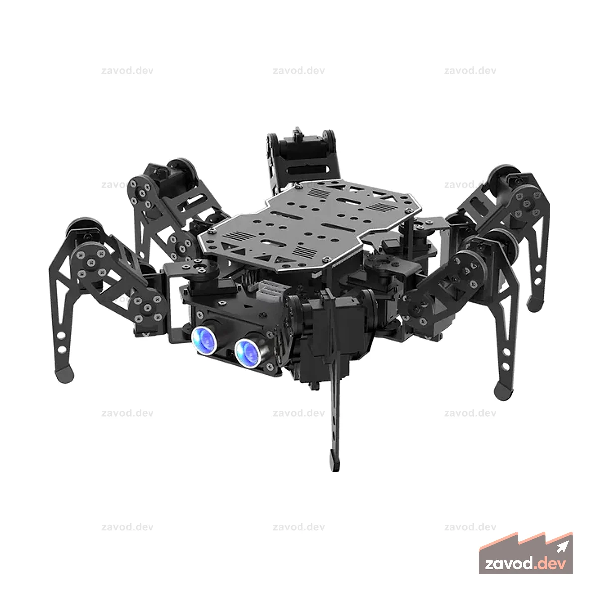 Hiwonder miniHexa AI Hexapod Robot с искусственным зрением и голосовым взаимодействием, поддержкой программирования Arduino и расширением датчиков