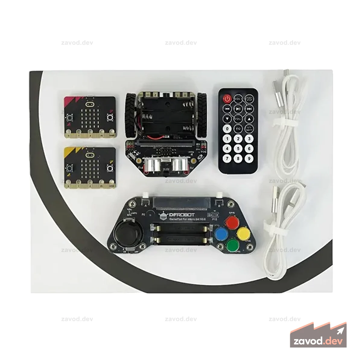 micro: Maqueen Lite (with micro:bit V2 / micro:Gamepad / IR Remote Controller)