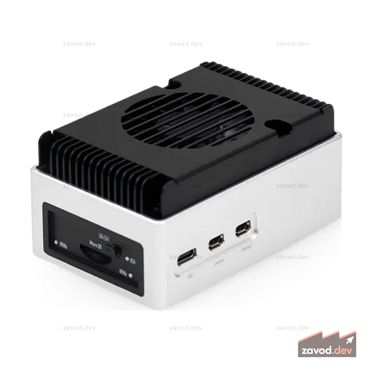 reComputer AI R2140-12 — высокопроизводительный компьютер Raspberry Pi Edge AI, на базе Raspberry Pi 5, Hailo-8 AI Acceleration Stick | 16 ГБ ОЗУ