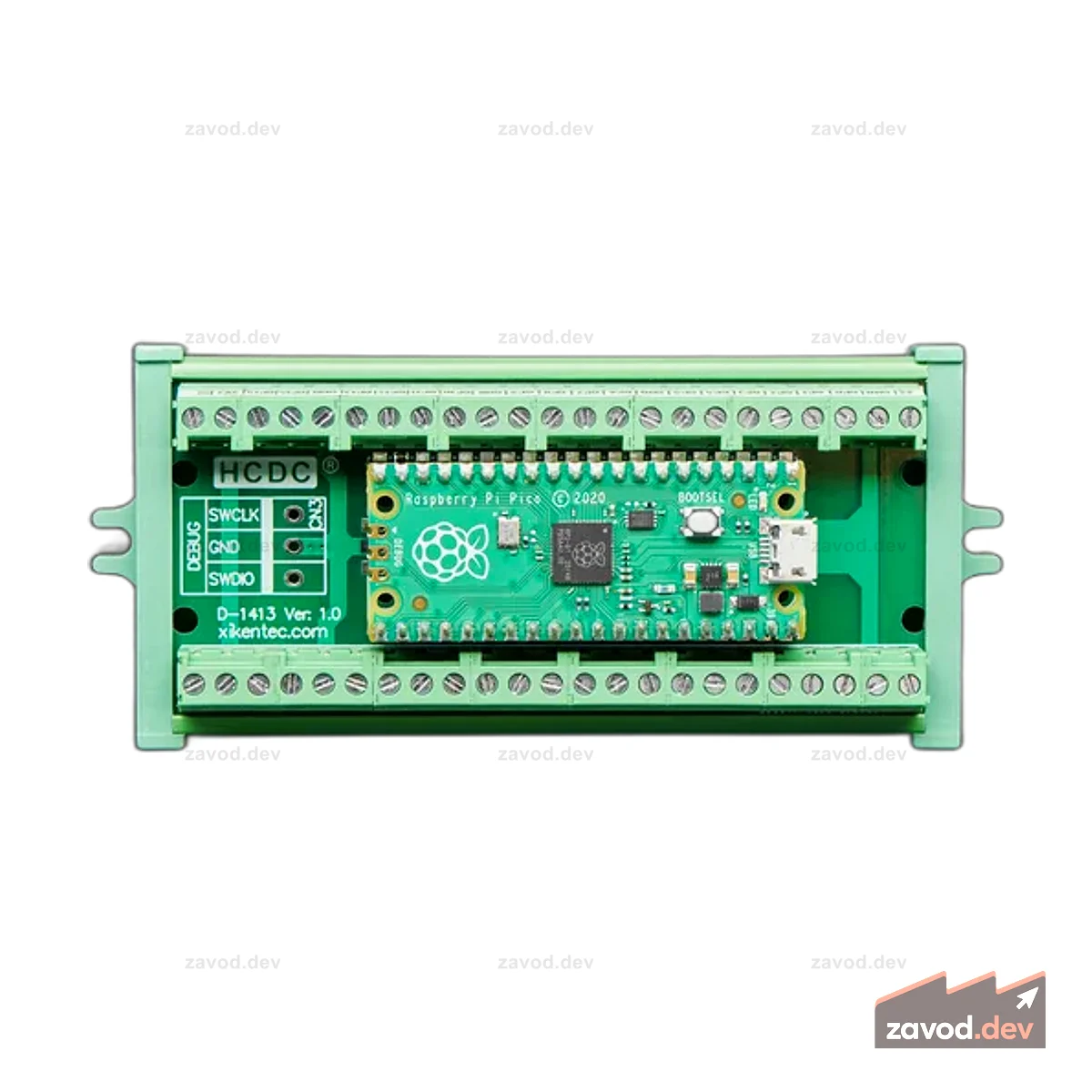 Коммутационный модуль клеммной колодки для Raspberry Pi Pico