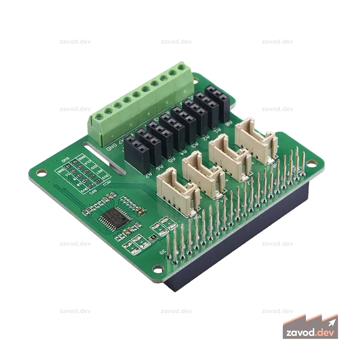 STM32F030 8-канальный 12-битный АЦП для Raspberry Pi