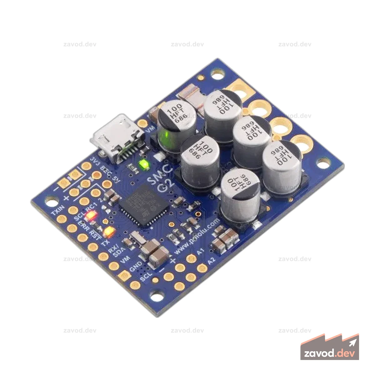 Pololu Простой контроллер двигателя высокой мощности G2 24v19