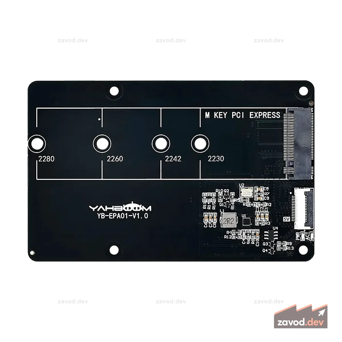 Плата расширения адаптера PCIe-M.2 для Raspberry Pi 5
