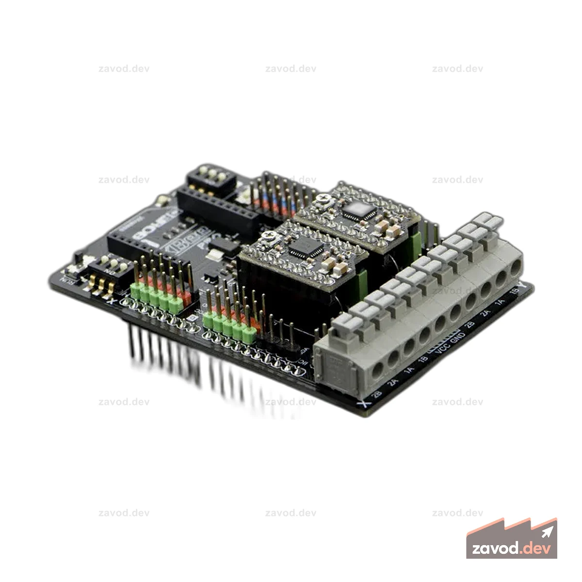Gravity: двойной биполярный экран шагового двигателя для Arduino (DRV8825)