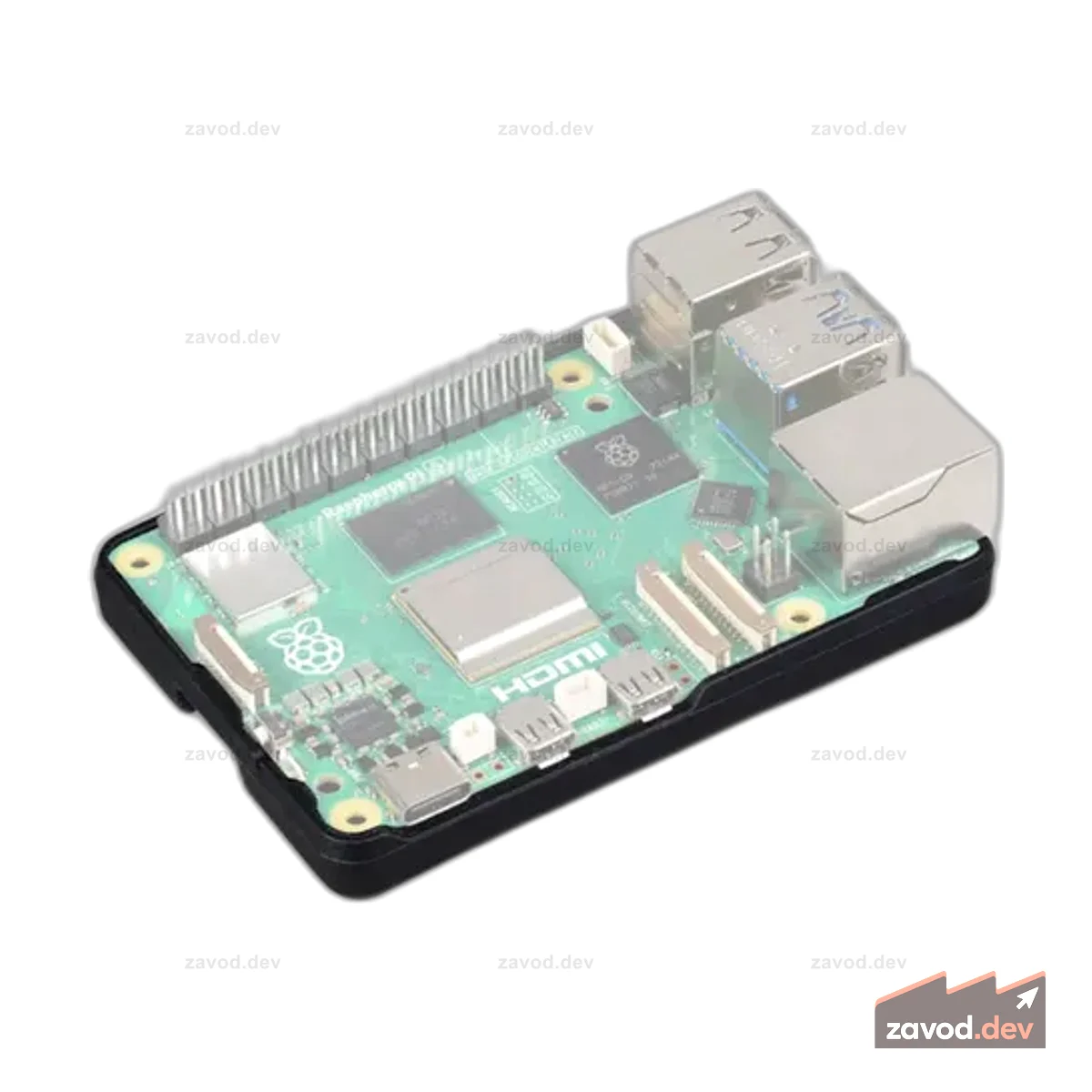 Защитный силиконовый бампер для Raspberry Pi 5