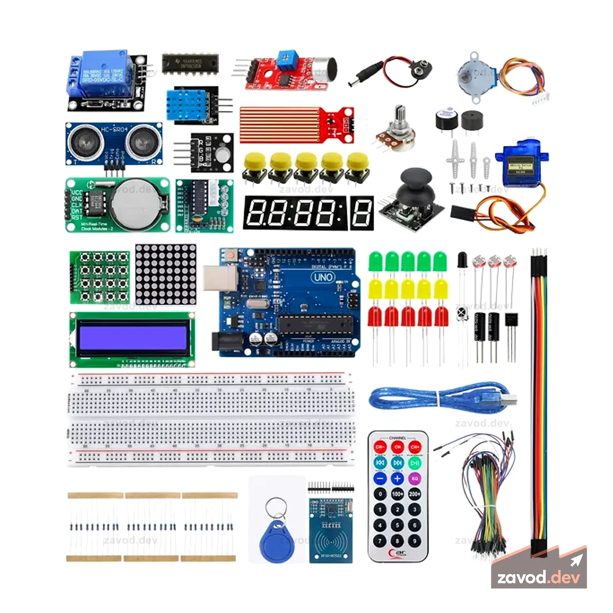 Обновленный стартовый комплект Makerlab для Uno R3