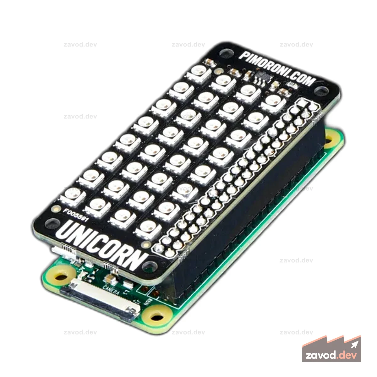Pimoroni Unicorn pHAT - Светодиодный экран RGB 4x8 для Raspberry Pi