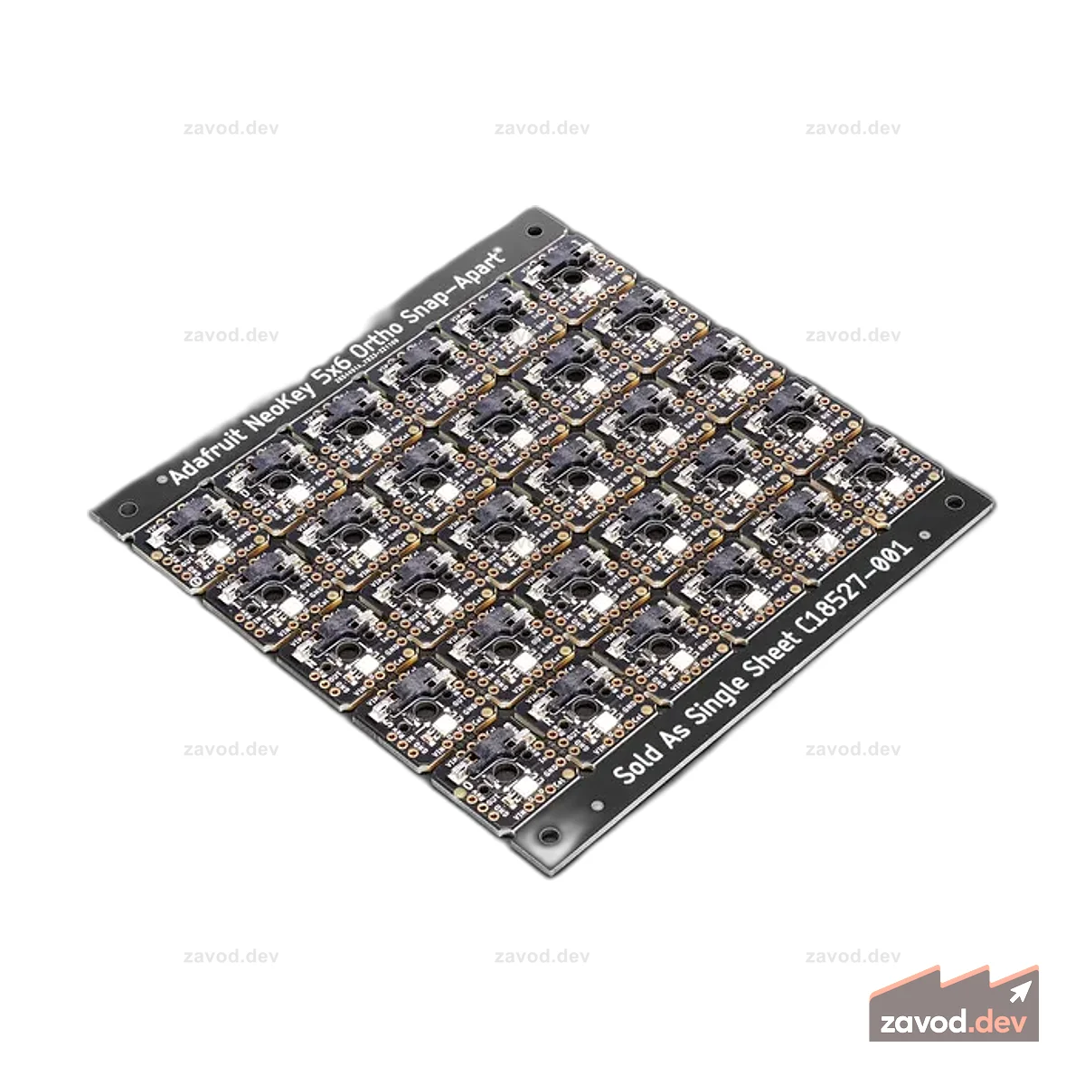 NeoKey 5x6 Ortho Snap-Apart механические переключатели с ключом с NeoPixel для переключателей, совместимых с MX