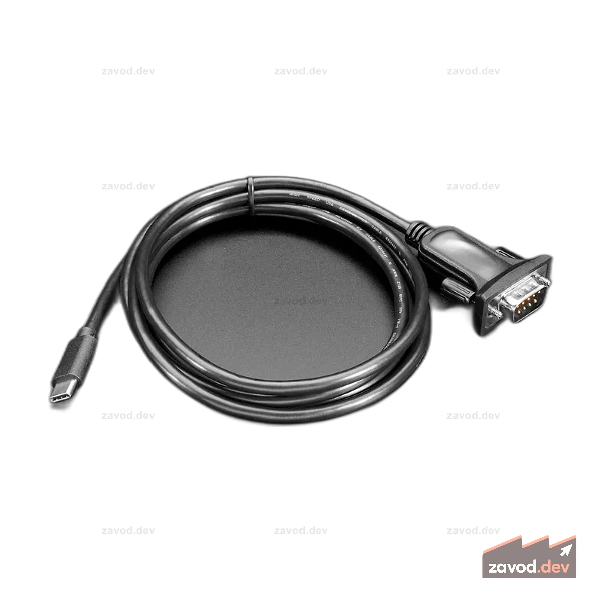 Кабель-переходник USB Type C — DB-9 — длина 1,5 м