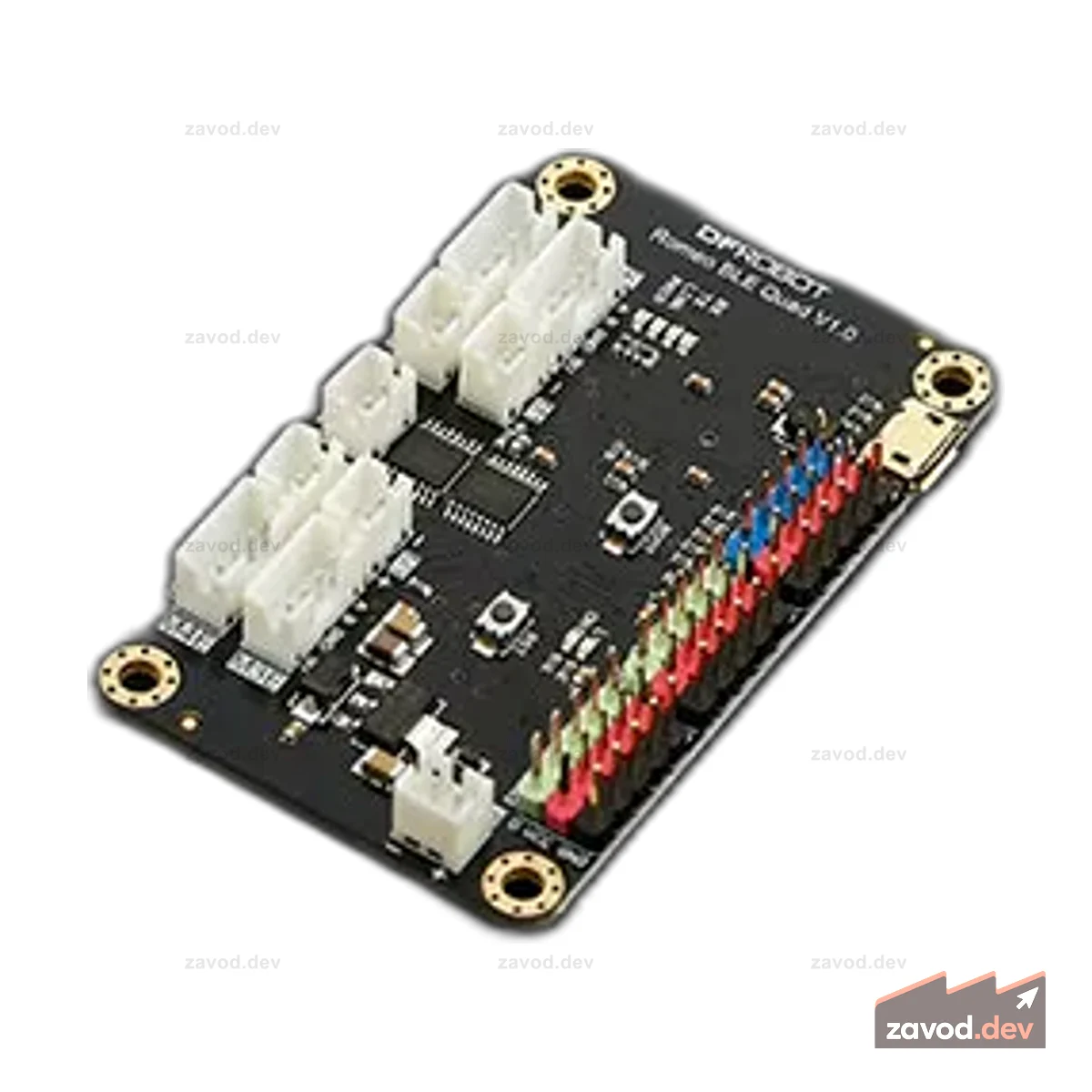 Romeo BLE Quad — контроллер робота STM32 с четырехъядерным драйвером двигателя постоянного тока/энкодером/BLE