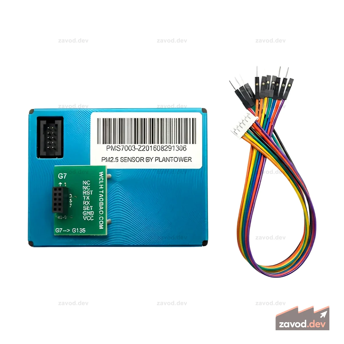 Plantower PMS7003 Лазерный датчик пыли PM2,5 с платой передачи и кабелем