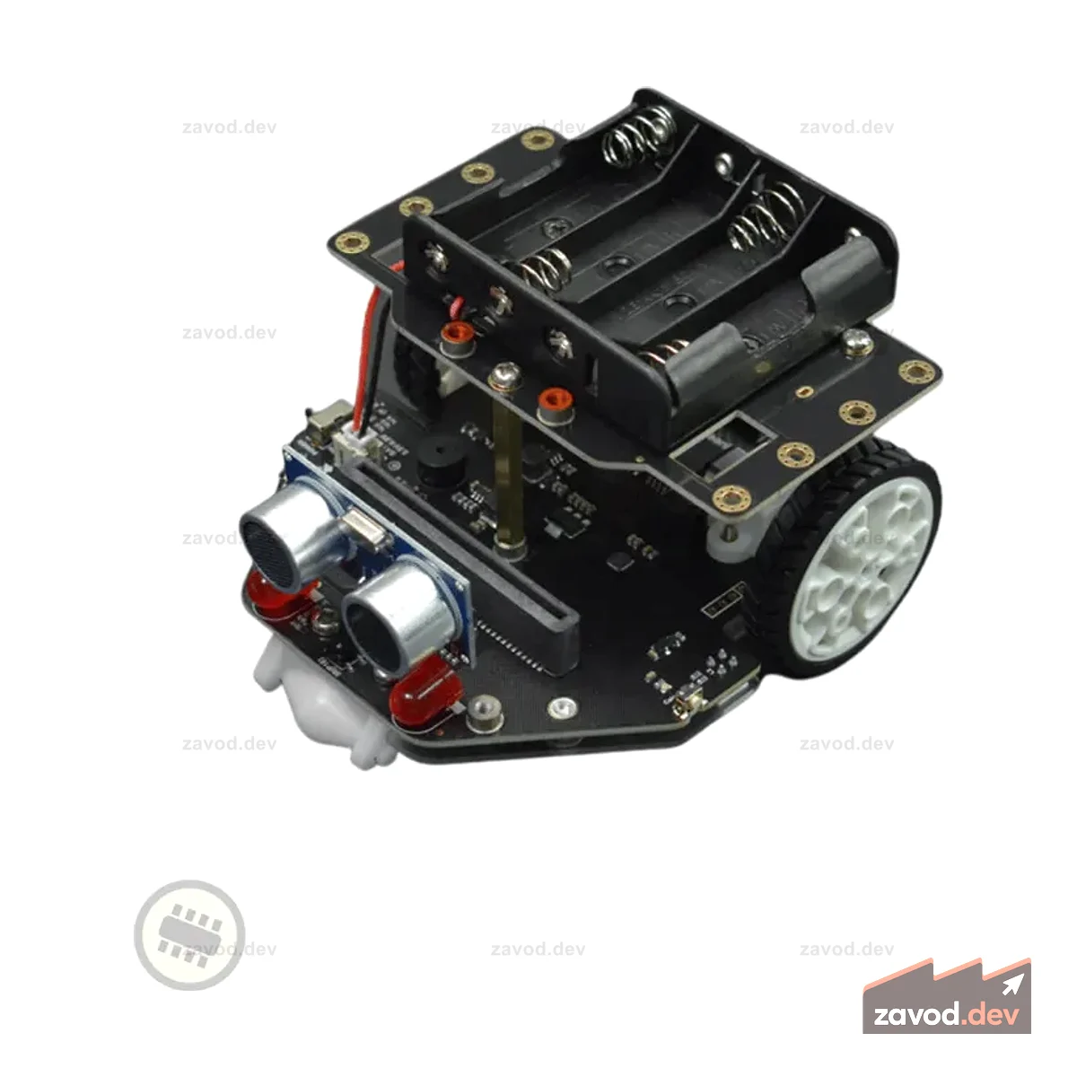 micro:Maqueen Plus V2 (4xAA) — продвинутый обучающий робот STEM для micro:bit