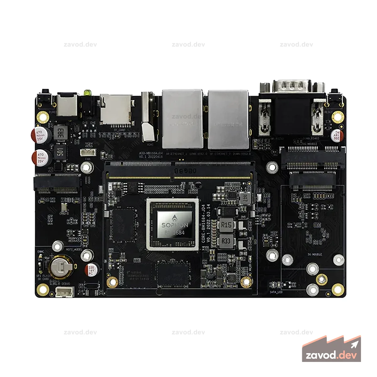 AIO-1684JD4 Восьмиядерная материнская плата ARM AI