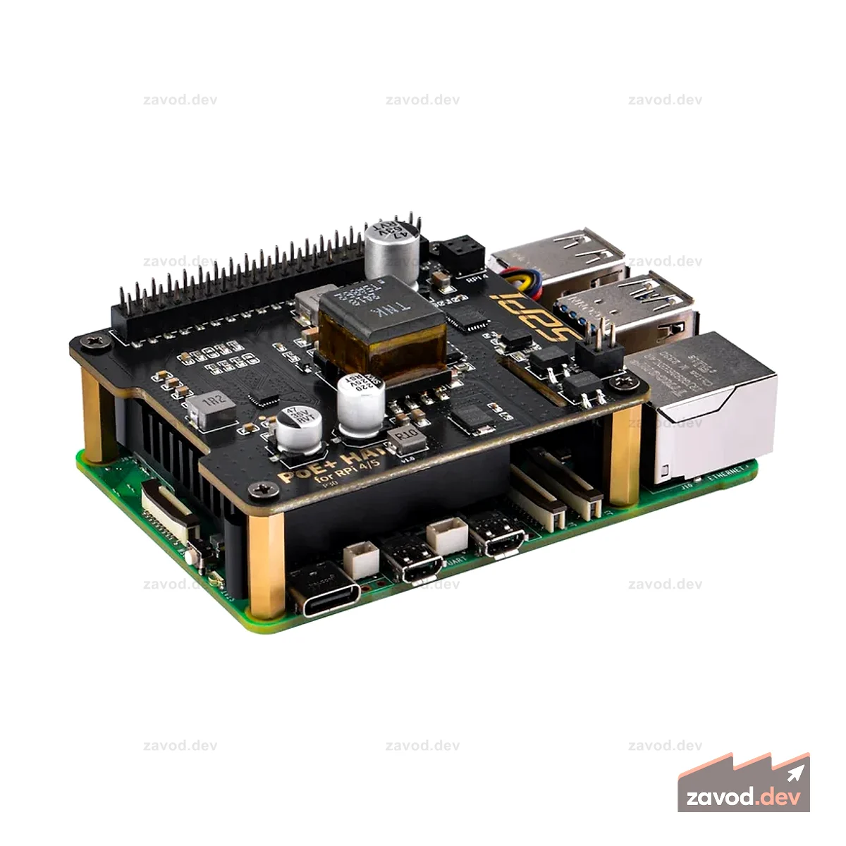52Pi PoE+ для Raspberry Pi 5/4/3B+