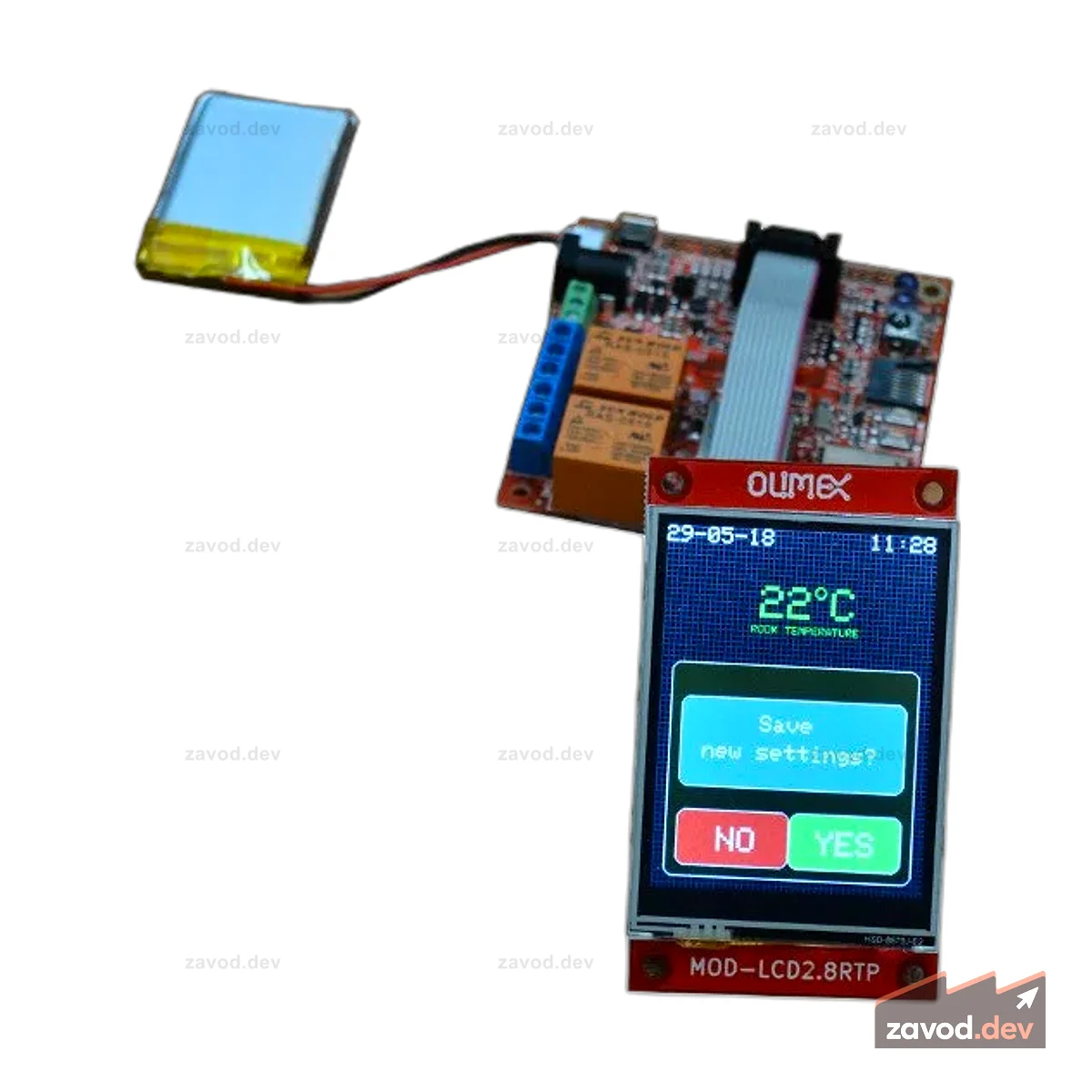 MOD-LCD2.8RTP - COLOR TFT LCD 320*240 PIXELS WITH TOUCH PANEL