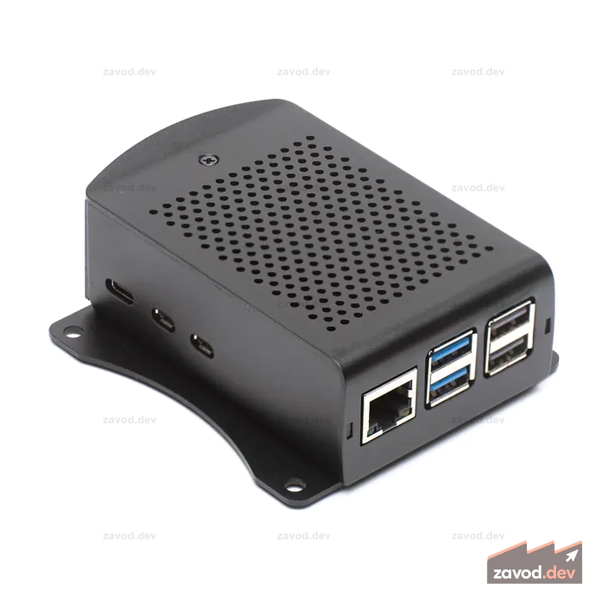 Черный чехол для Raspberry Pi 5