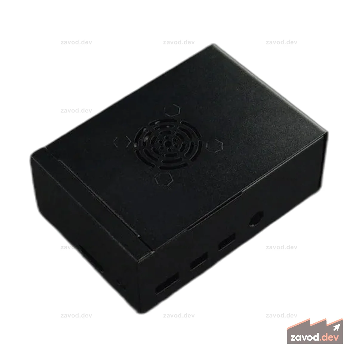 Металлический корпус с радиатором и вентилятором для Raspberry Pi 4 Model B