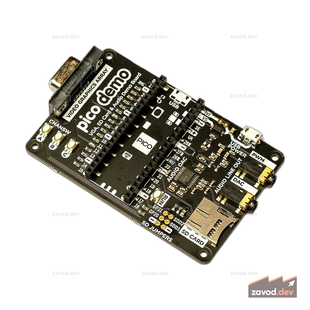 Демонстрационная база Pico VGA