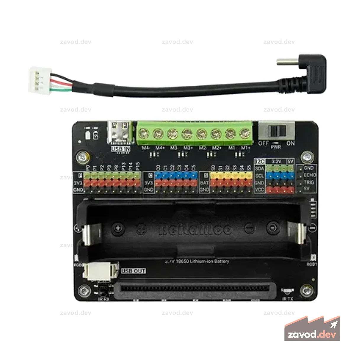 Многофункциональная плата расширения для UNIHIKER M10 / K10 и micro:bit (Power & Motion)