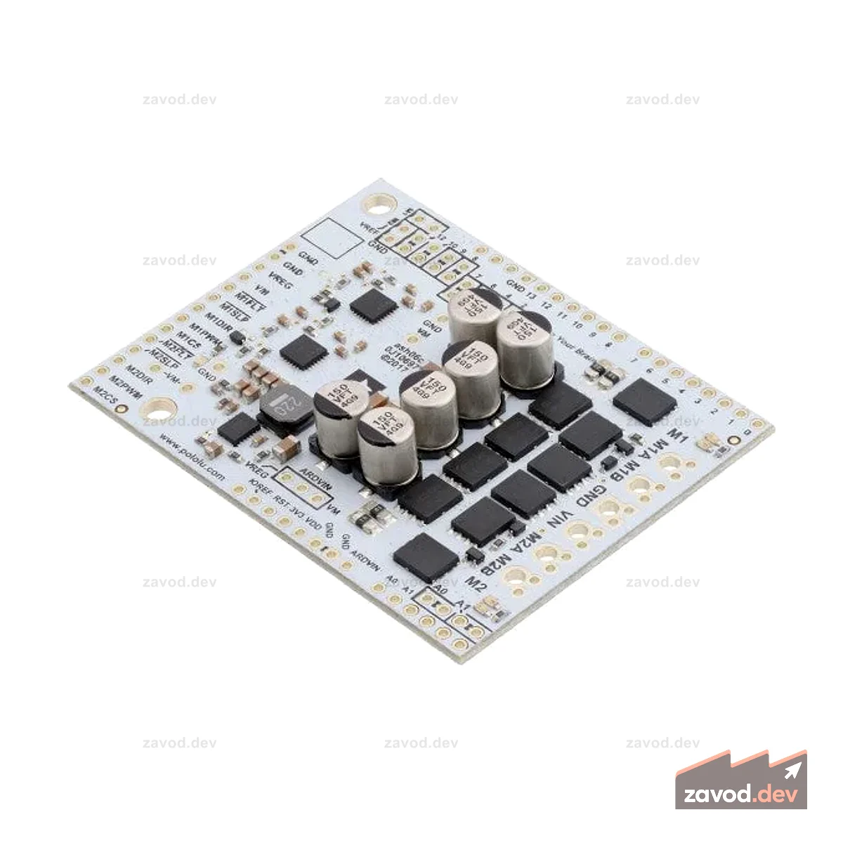 Pololu Dual G2 Мощный драйвер двигателя 18v22 Shield для Arduino