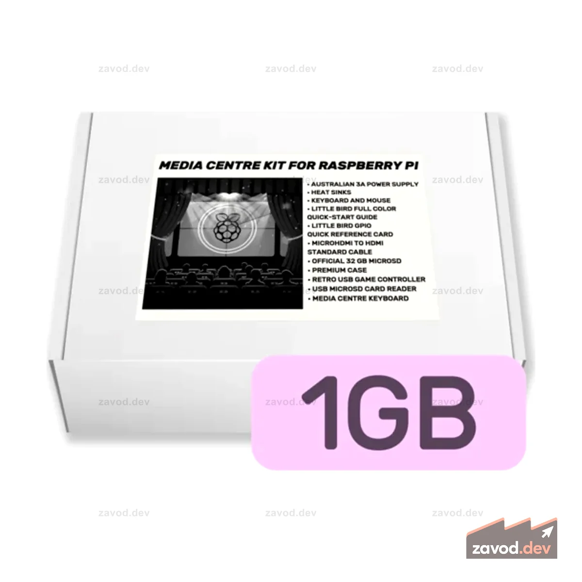 Медиацентр Raspberry Pi (1 ГБ)