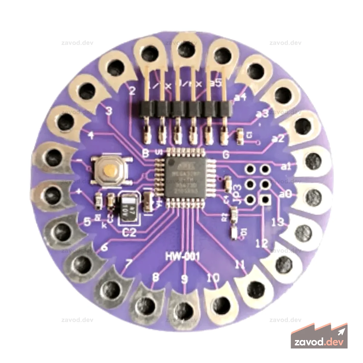 Плата, совместимая с Arduino LilyPad ATmega328P