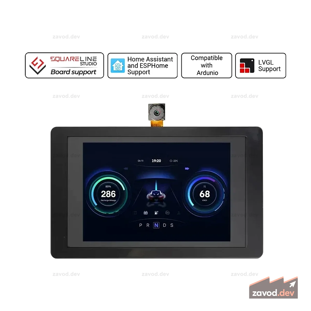 CrowPanel DLC35020S Терминал ESP32 3,5 дюйма, параллельный TFT-LCD, 480x320, HMI-дисплей с камерой OV2640
